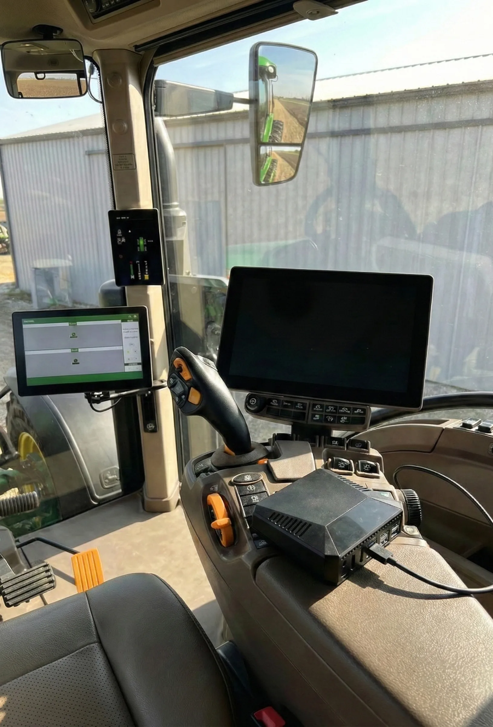 Modusware inside John Deere tractor cab